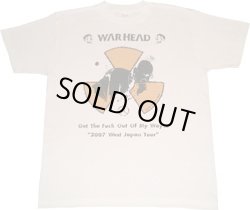 画像1: WARHEAD / Tour T-shirt 2007 白×黄×黒