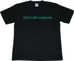 画像1: TEXAS AND CHAINSAW / T-Shirt 黒×緑