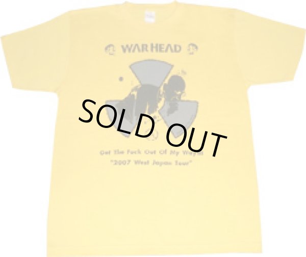 画像1: WARHEAD / Tour T-shirts 2007 黄×灰×黒