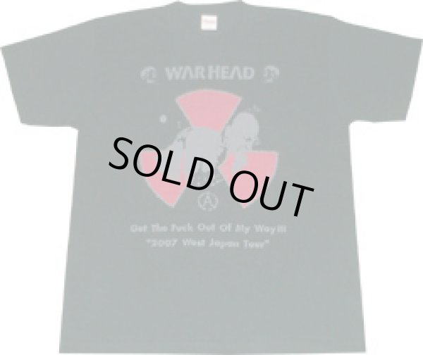 画像1: WARHEAD / Tour T-shirt 2007 黒×灰×赤