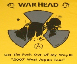画像: WARHEAD / Tour T-shirts 2007 黄×灰×黒