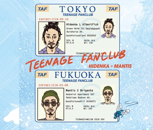 画像1: HIDENKA × MANTIS / TEENAGE FANCLUB