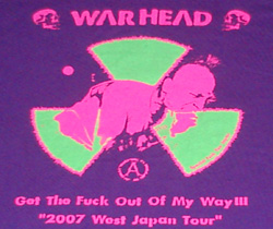 画像: WARHEAD / Tour T-shirt 2007 紫×蛍光緑×ピンク